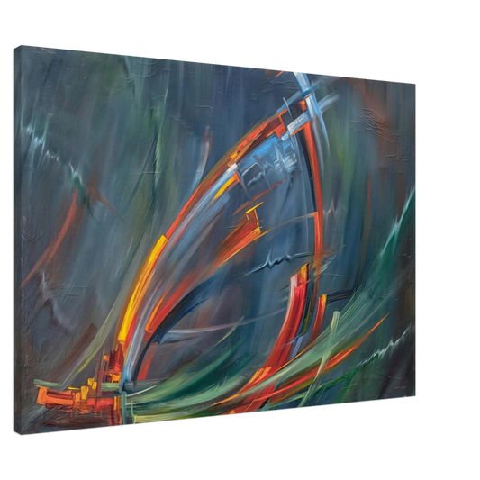 Konrad Zuse - Untitled - 1970 Canvas - 20x30 cm / 8x12 inches-canvas