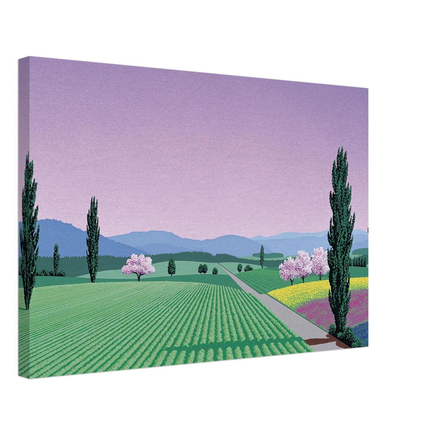 Hiroshi Nagai - Farmlands Canvas - 40x60 cm / 16x24 inches-canvas