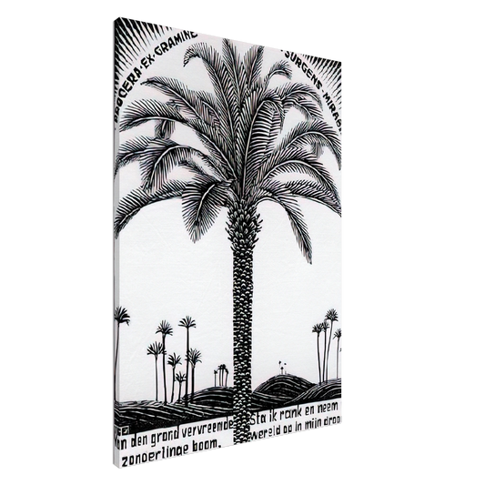 MC Escher - PALM TREE 1 Canvas - 20x30 cm / 8x12 inches-canvas