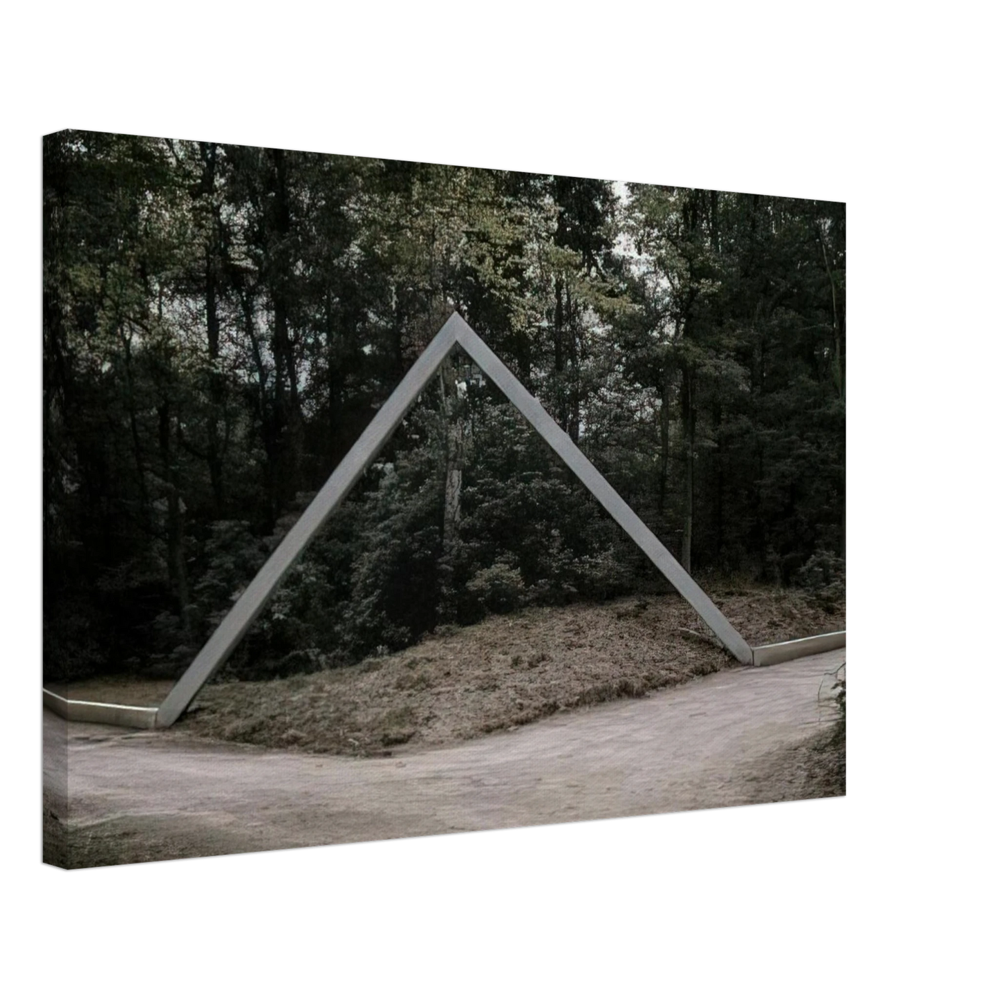 Francois Morellet - La plate-bande - 1988 Canvas - 40x60 cm / 16x24 inches-canvas