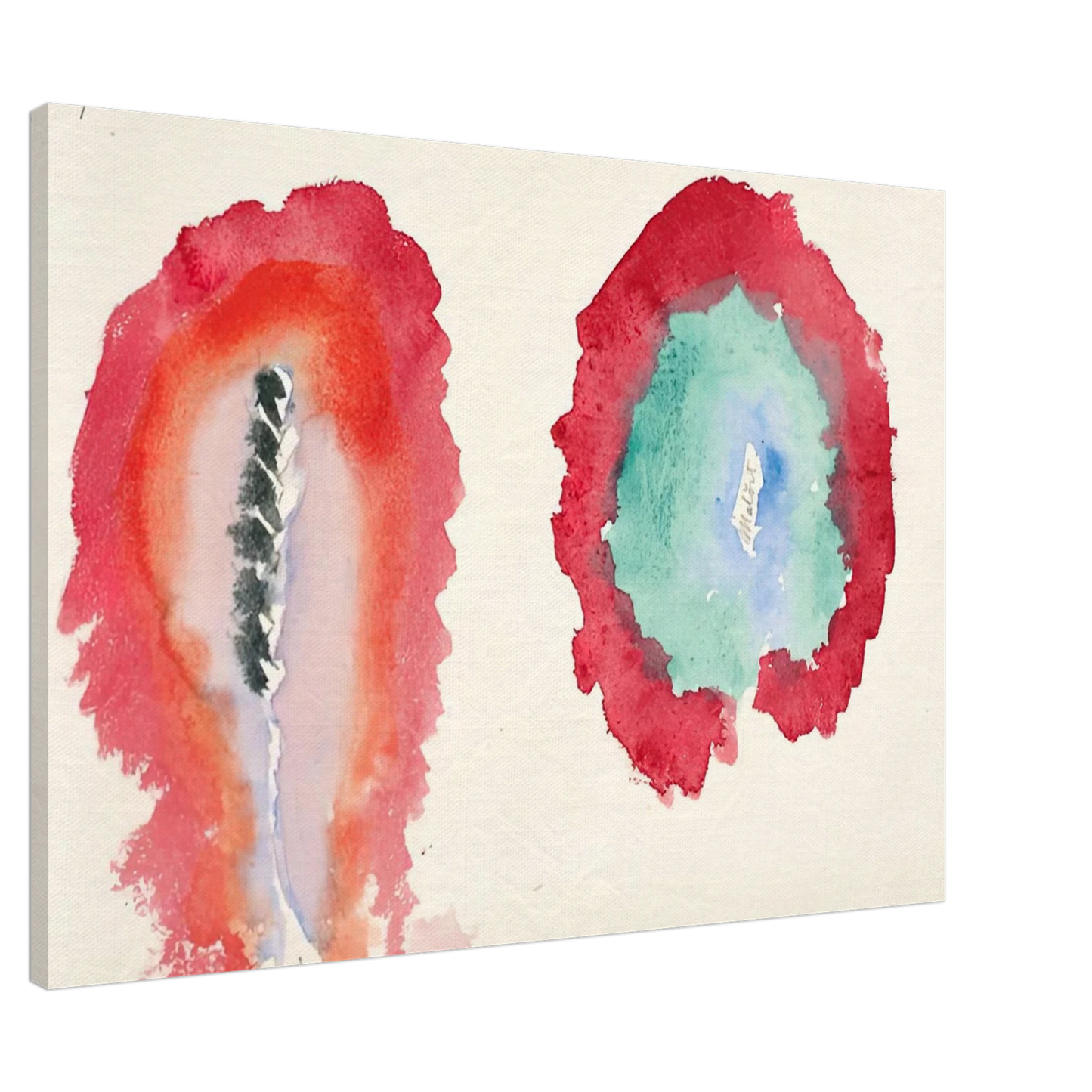 Hilma af Klint - WHEAT AND WORMWOOD 1922 Canvas - 20x30 cm / 8x12 inches-canvas