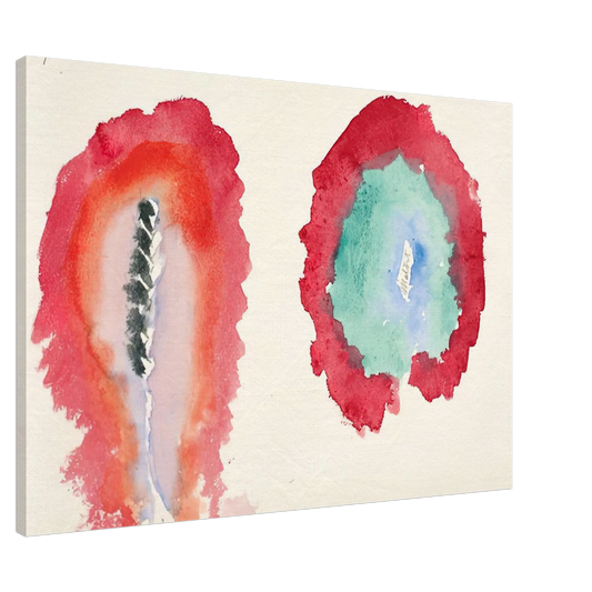 Hilma af Klint - WHEAT AND WORMWOOD 1922 Canvas - 20x30 cm / 8x12 inches-canvas