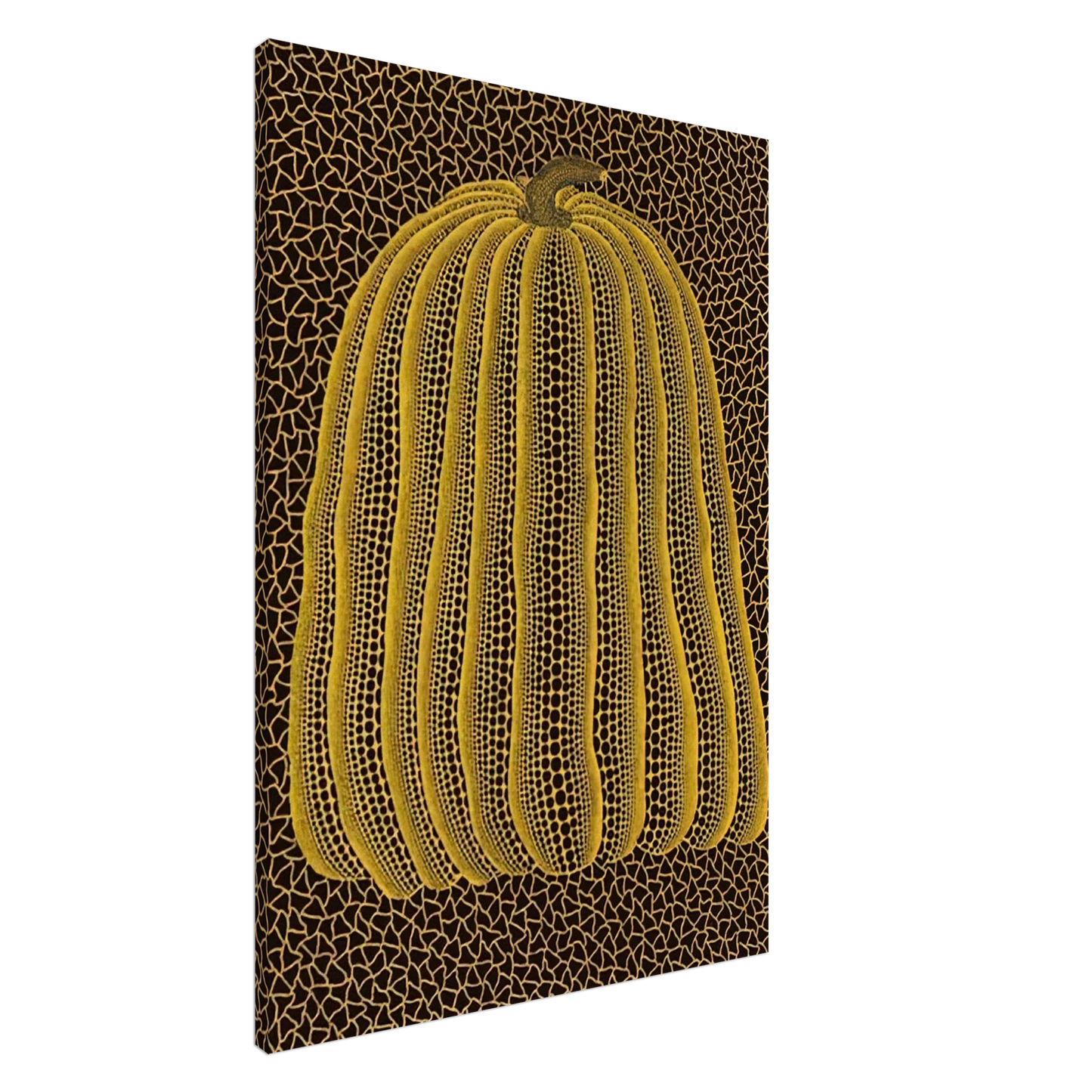 Yayoi Kusama - YELLOW PUMPKIN 1992 Canvas - 20x30 cm / 8x12 inches-canvas