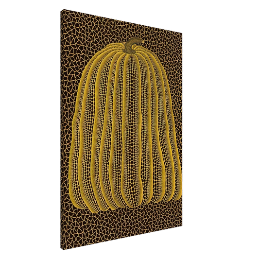 Yayoi Kusama - YELLOW PUMPKIN 1992 Canvas - 20x30 cm / 8x12 inches-canvas