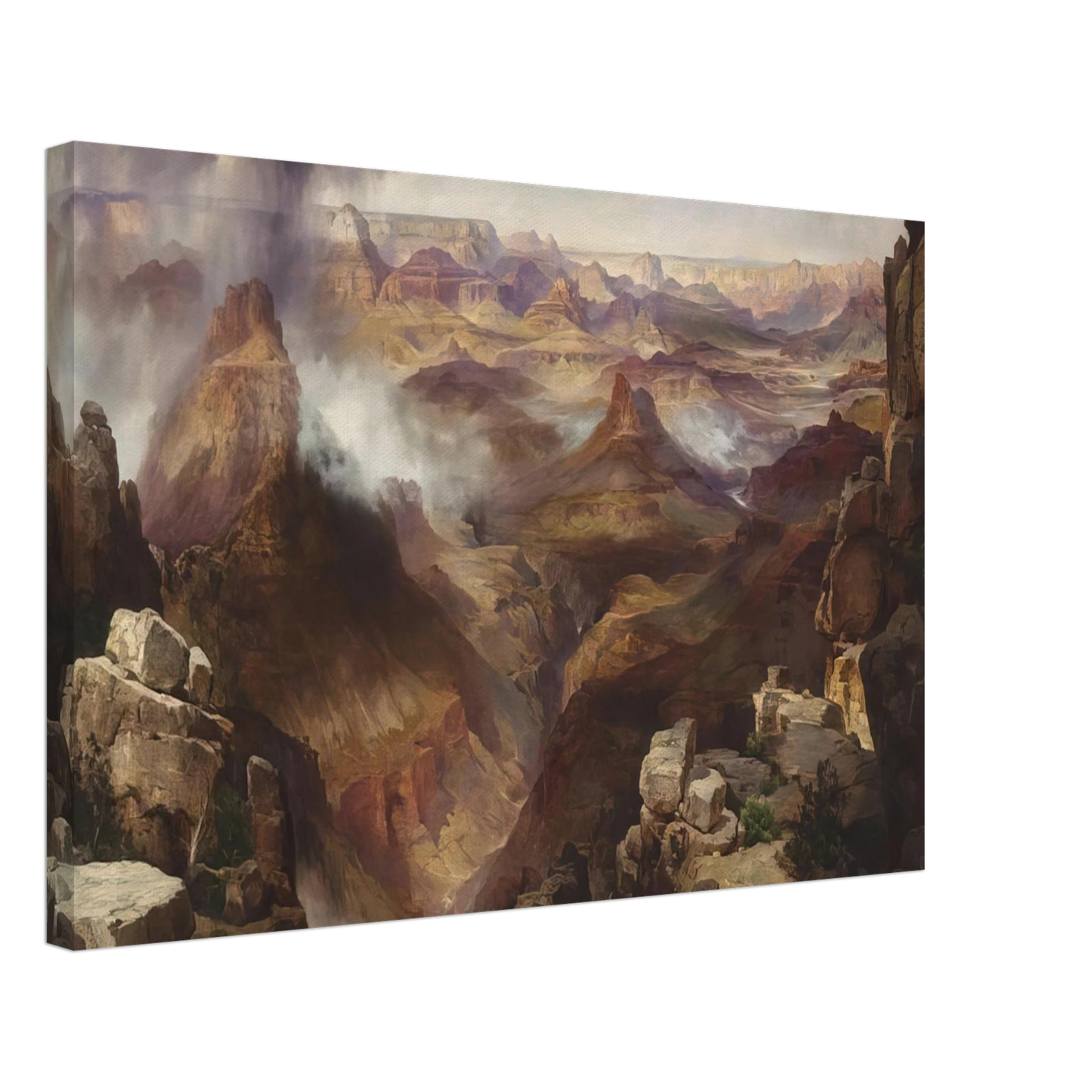 Thomas Moran - Grand Canyon of the Colorado River Canvas - 40x60 cm / 16x24 inches-canvas