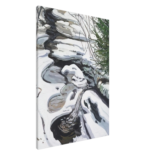 Neil Welliver - Study for Head of Passagassawaukeg - 1992 Canvas - 20x30 cm / 8x12 inches-canvas