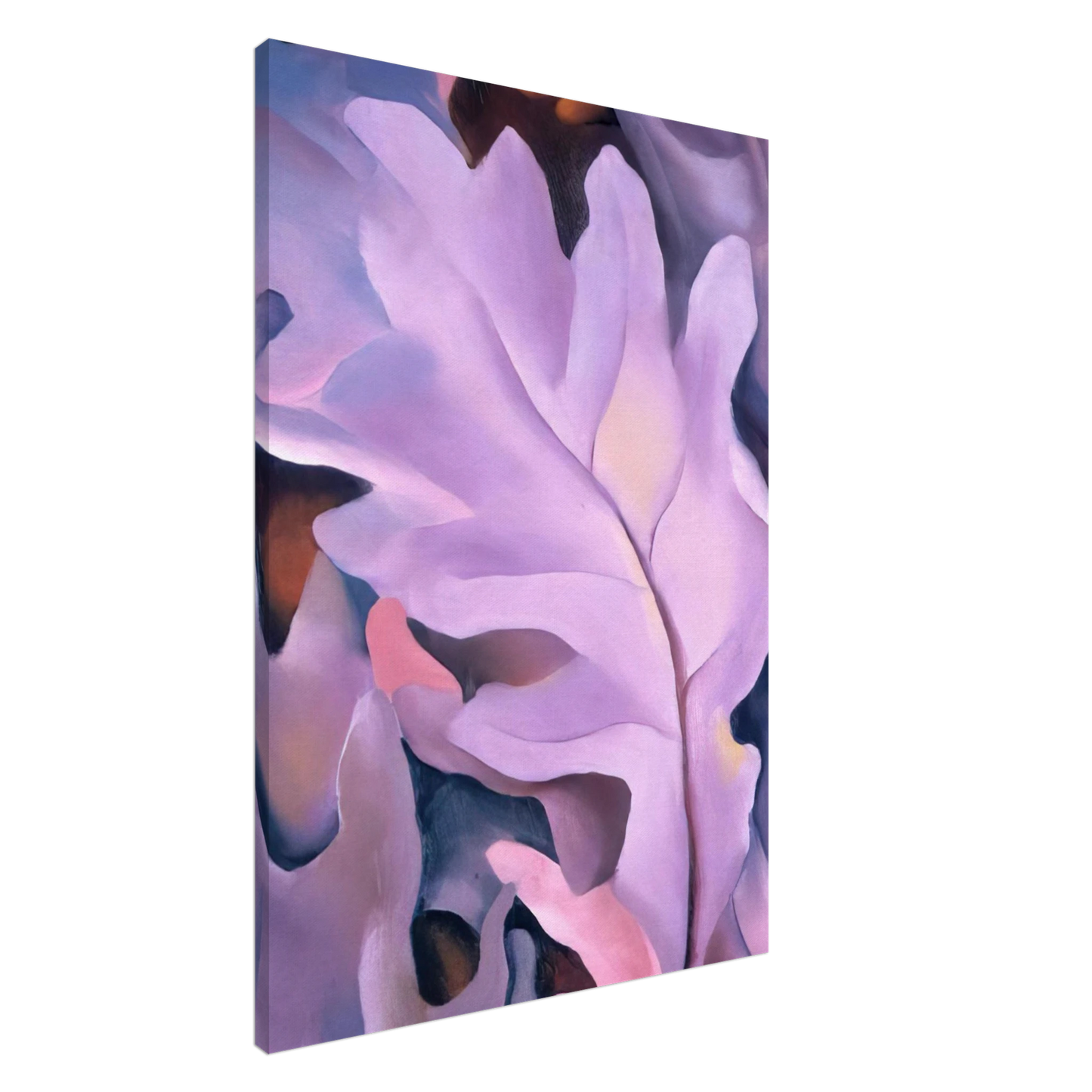 Georgia O'Keeffe - Purple Leaves Canvas - 20x30 cm / 8x12 inches-canvas