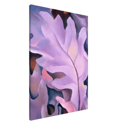 Georgia O'Keeffe - Purple Leaves Canvas - 20x30 cm / 8x12 inches-canvas