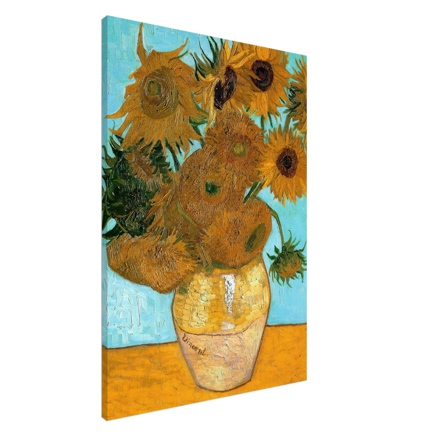 Vincent van Gogh - Still Life - Vase with Twelve Sunflowers Canvas - 20x30 cm / 8x12 inches-canvas