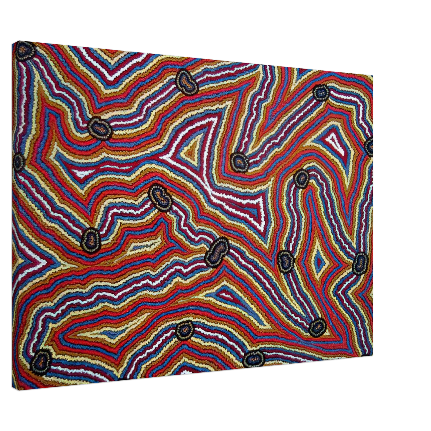 Clifford Possum Tjapaltjarri - Narripi Dreaming - 1992 Canvas - 20x30 cm / 8x12 inches-canvas