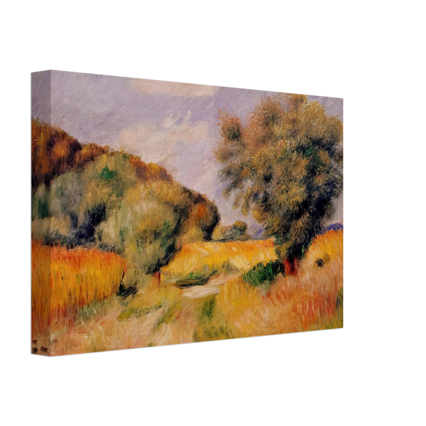 Pierre-Auguste Renoir - Fields of Wheat Canvas - 70x100 cm / 28x40 inches-canvas