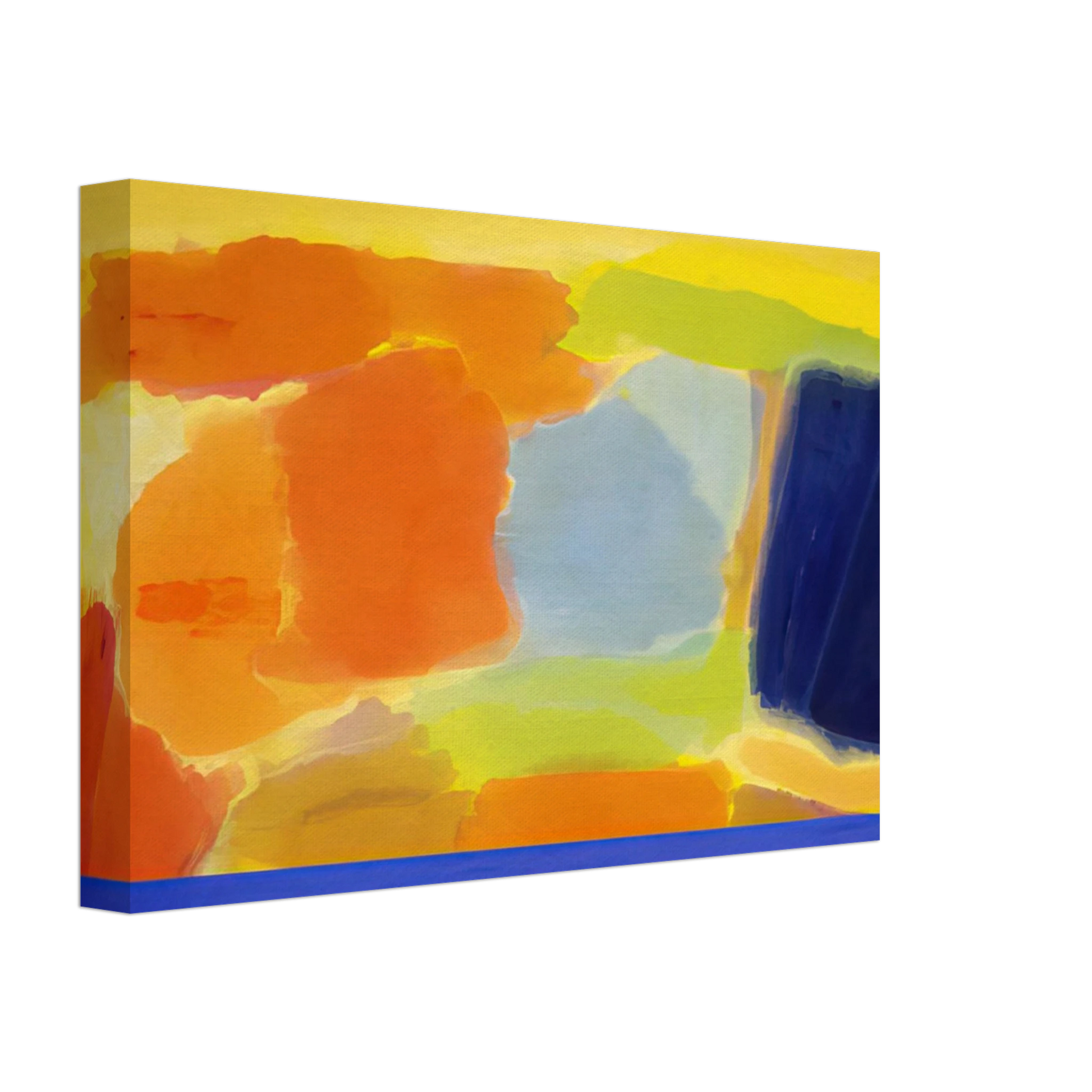 Ronnie Landfield - Captain Blue - 1979 Canvas - 70x100 cm / 28x40 inches-canvas