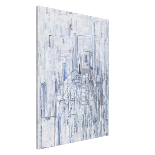 Maria Helena Vieira da Silva - Passage of the Mirrors - 1981 Canvas - 20x30 cm / 8x12 inches-canvas