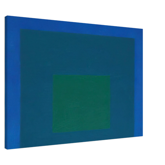 Josef Albers - STUDY FOR HOMAGE TO THE SQUARE BEAMING 1963 Canvas - 20x30 cm / 8x12 inches-canvas