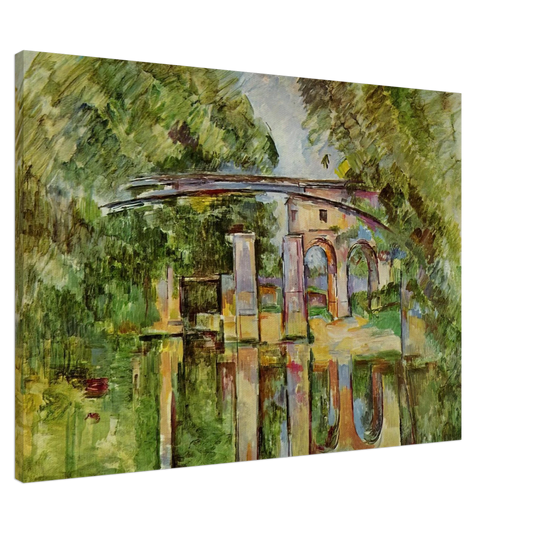 Paul Cezanne - The Aqueduct and Lock Canvas - 20x30 cm / 8x12 inches-canvas