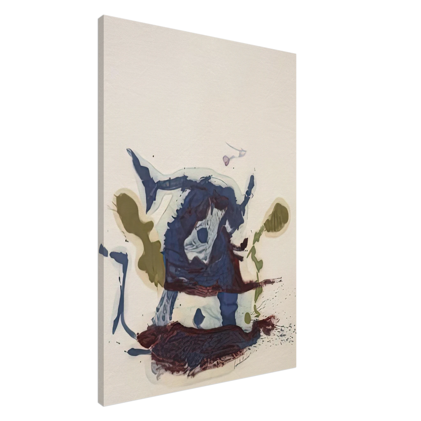 Helen Frankenthaler - Vessel, 1961- Canvas - 20x30 cm / 8x12 inches-canvas