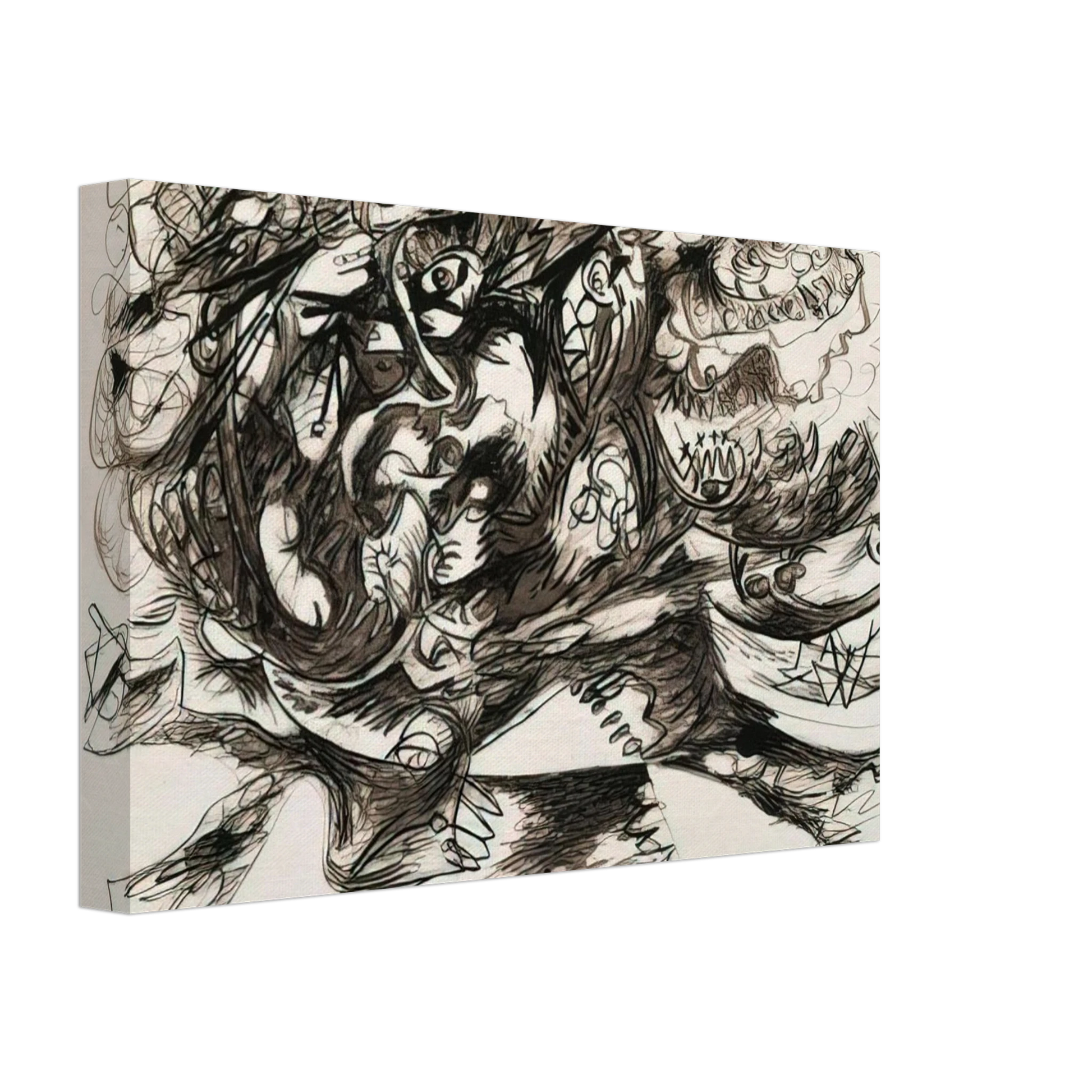 Jackson Pollock - UNTITLED O CONNOR THAW 771 Canvas - 40x60 cm / 16x24 inches-canvas