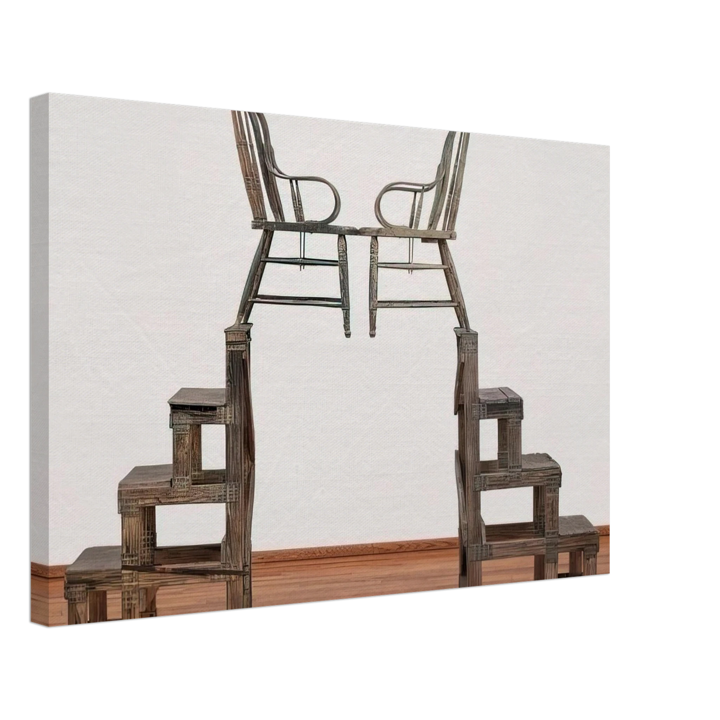 Robert Rauschenberg - THE ANCIENT INCIDENT KABAL AMERICAN ZEPHYR 1981 Canvas - 40x60 cm / 16x24 inches-canvas