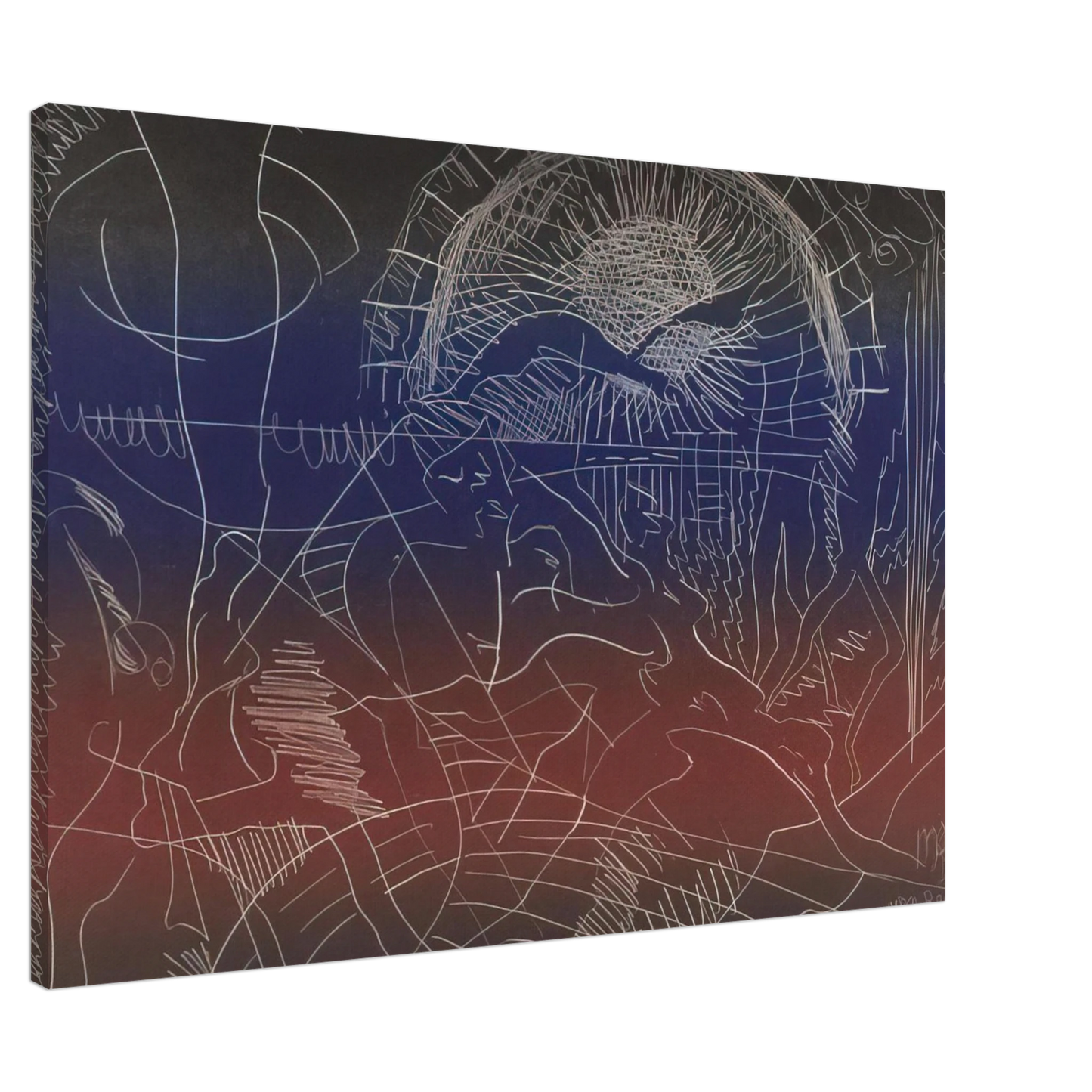 Man Ray - UNTITLED ABSTRACT Canvas - 20x30 cm / 8x12 inches-canvas