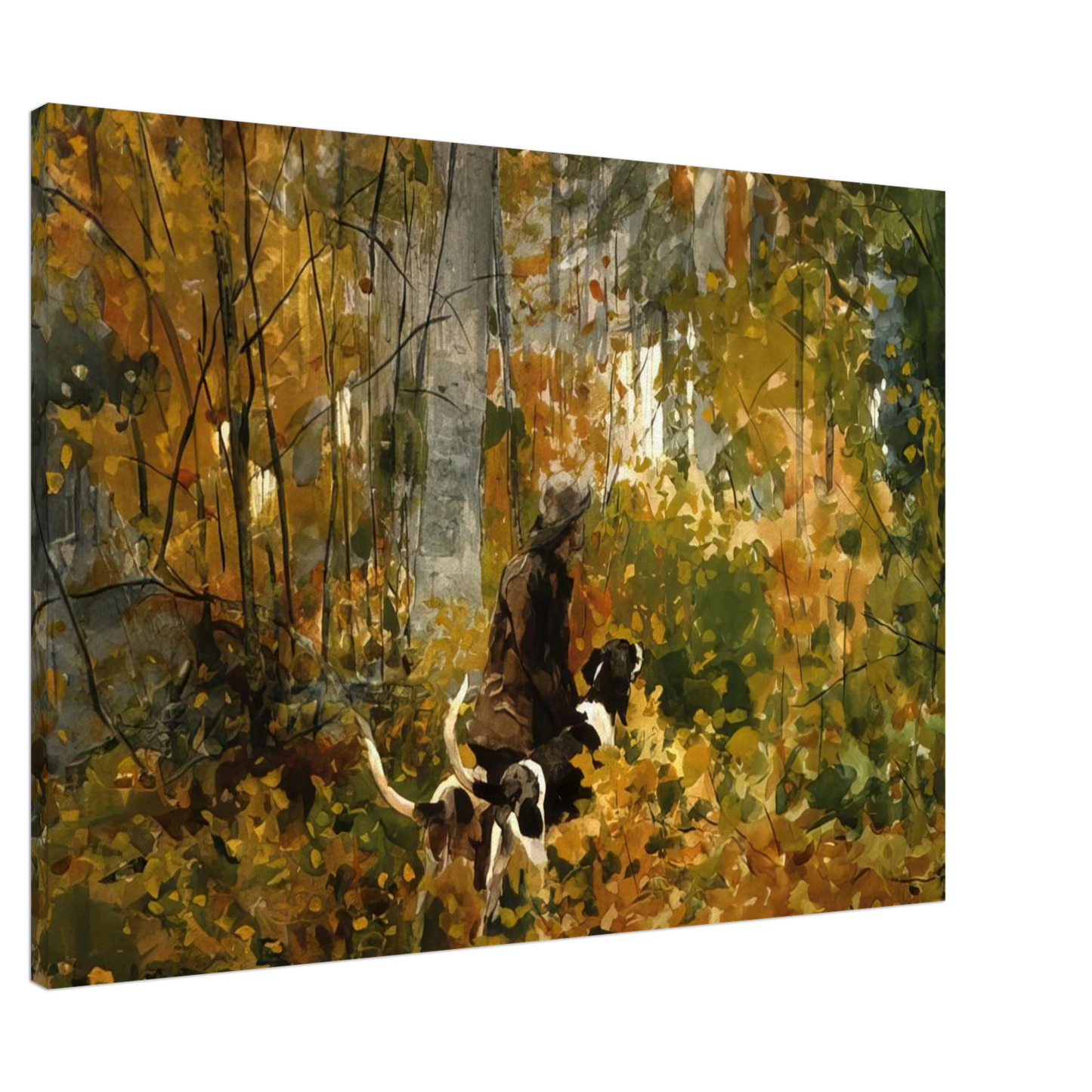 Winslow Homer - ON THE TRAIL Canvas - 20x30 cm / 8x12 inches-canvas