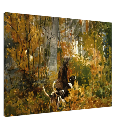 Winslow Homer - ON THE TRAIL Canvas - 20x30 cm / 8x12 inches-canvas