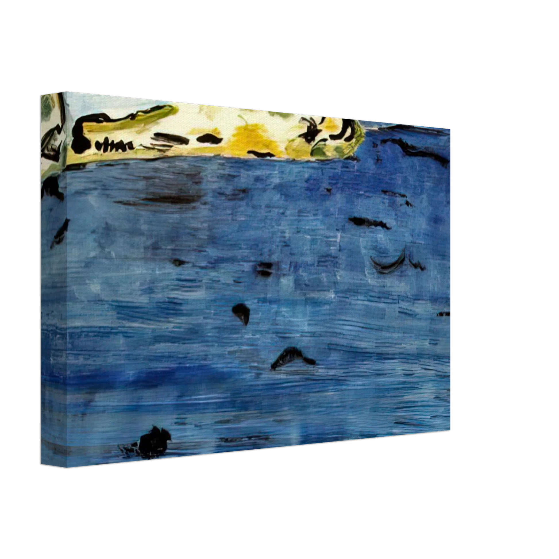 Milton Avery - Blue Bay and Dunes - 1961 Canvas - 70x100 cm / 28x40 inches-canvas