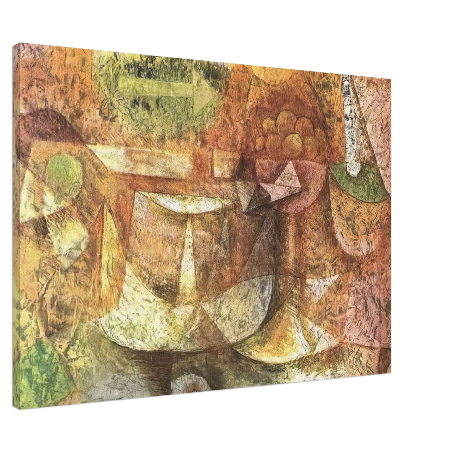 Paul Klee - STILL LIFE WITH DOVE 1931 Canvas - 20x30 cm / 8x12 inches-canvas