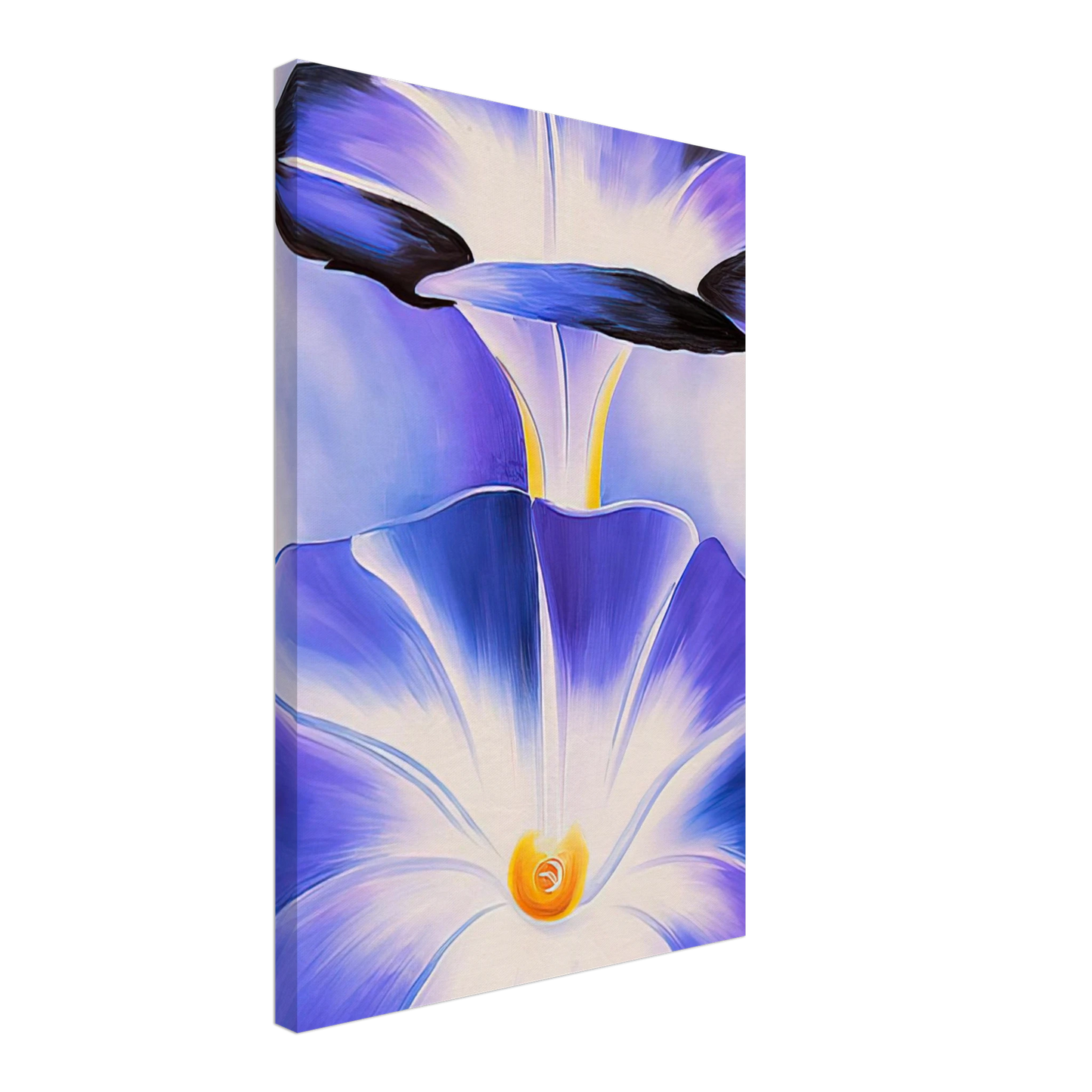 Georgia O'Keeffe - Blue Morning Glories Canvas - 40x60 cm / 16x24 inches-canvas