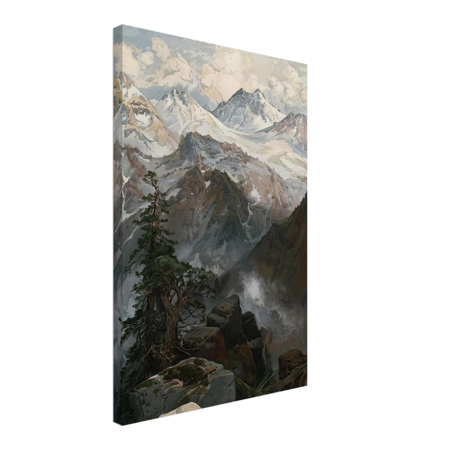 Thomas Moran - Summit of the Sierras Nevada Canvas - 70x100 cm / 28x40 inches-canvas