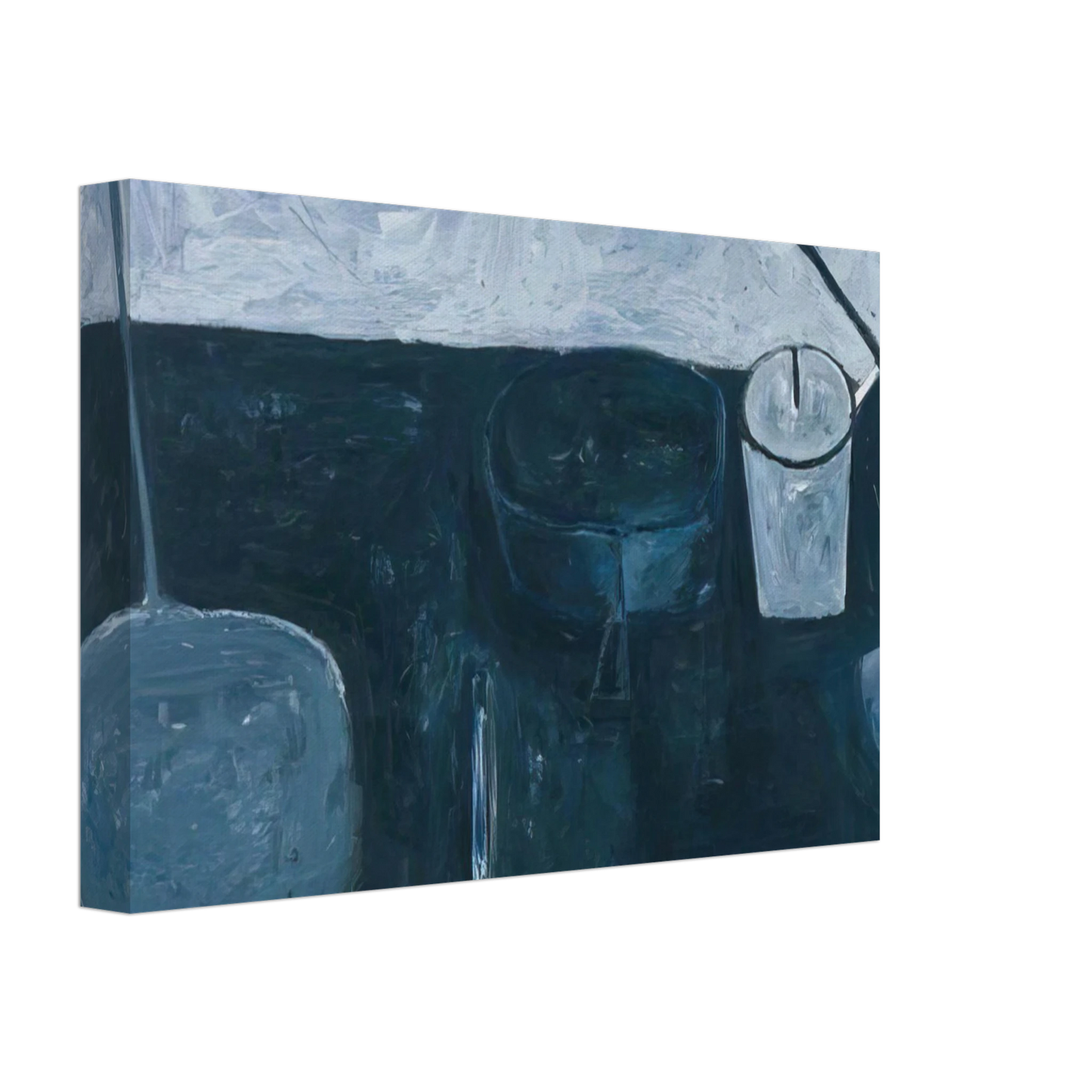 William Scott - Winter Still Life - 1956 Canvas - 70x100 cm / 28x40 inches-canvas