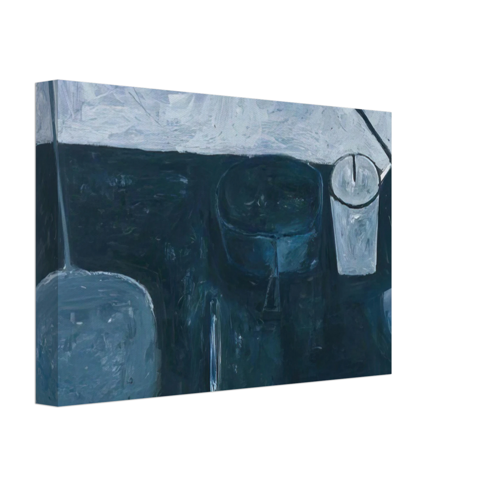 William Scott - Winter Still Life - 1956 Canvas - 70x100 cm / 28x40 inches-canvas