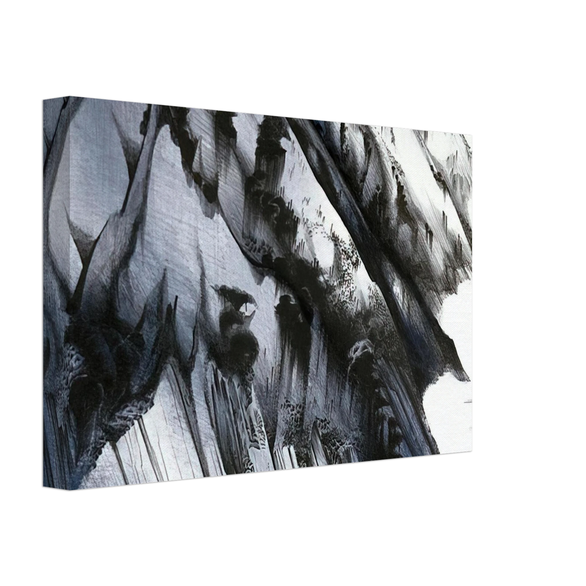 Eyvind Earle - Cliffs of Darkness Canvas - 40x60 cm / 16x24 inches-canvas