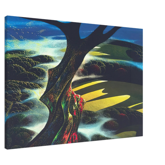 Eyvind Earle - Autumn Shadows Canvas - 20x30 cm / 8x12 inches-canvas