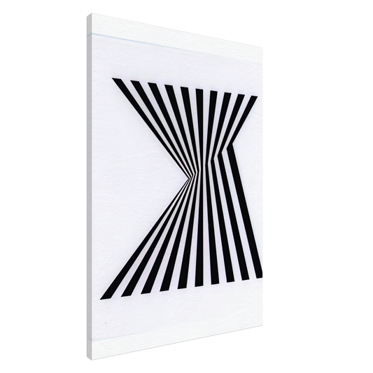 Bridget Riley - UNTITLED FRAGMENT 1 1965 Canvas - 20x30 cm / 8x12 inches-canvas