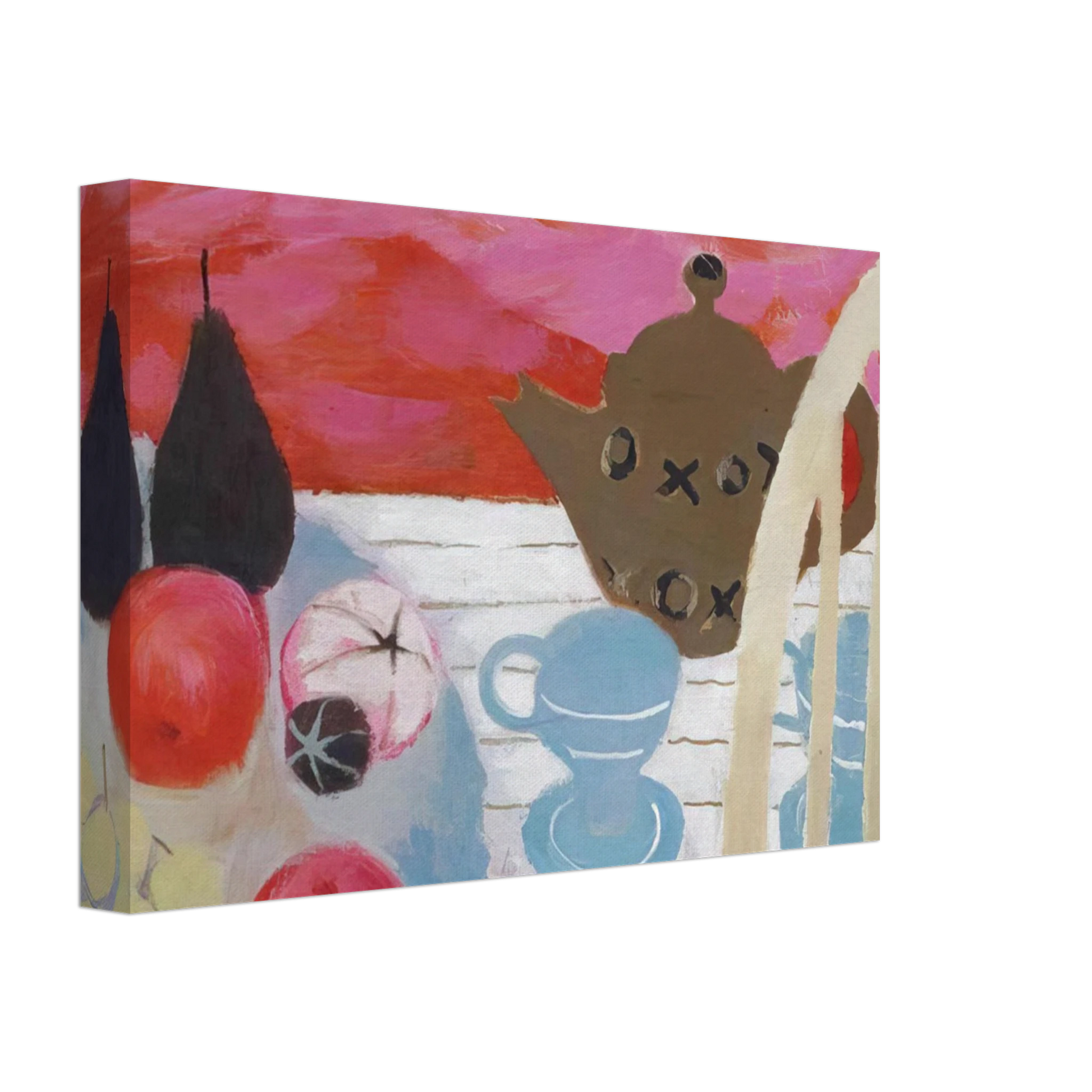 Mary Fedden - The Teapot - 1984 Canvas - 40x60 cm / 16x24 inches-canvas