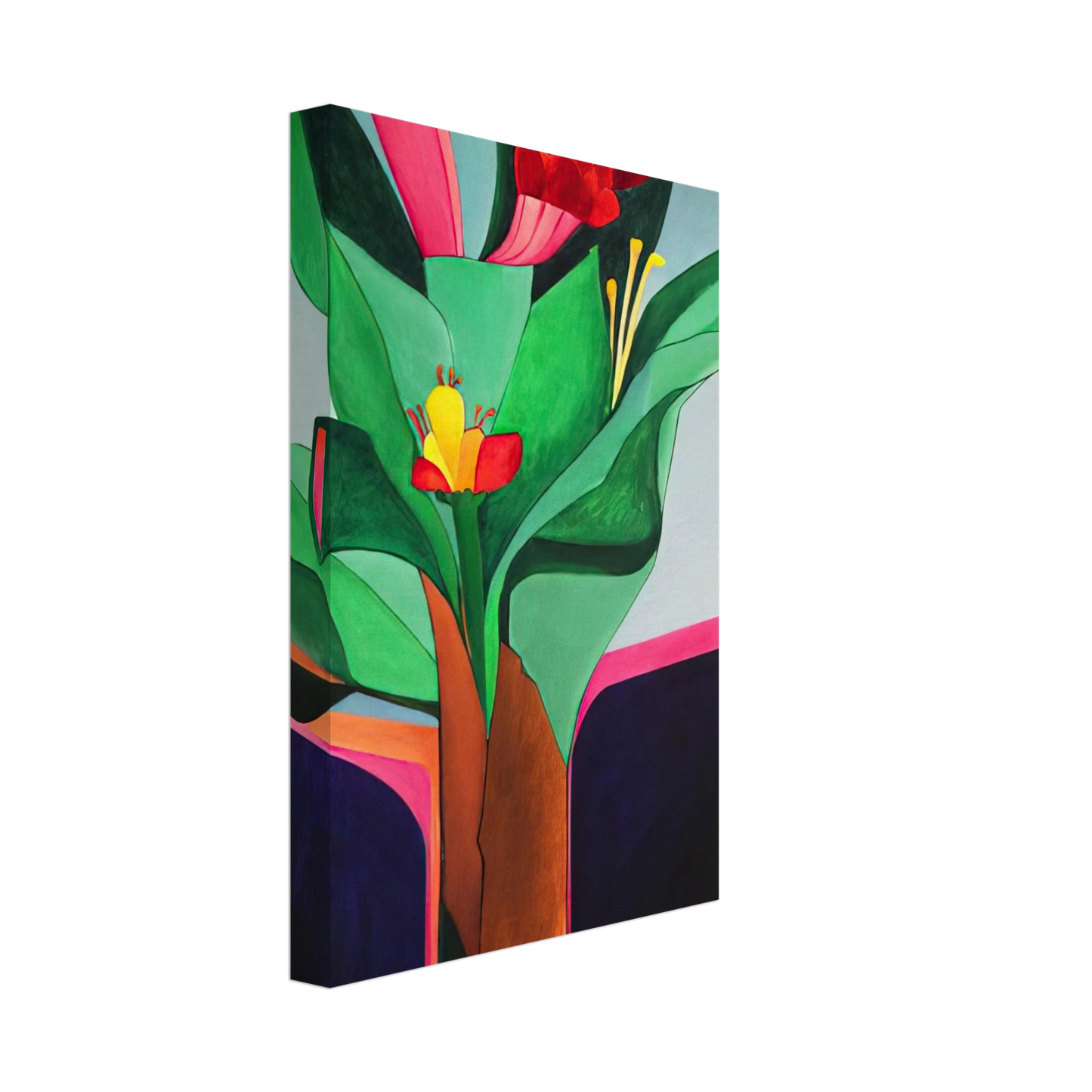 Aldemir Martins - Flores - 1971 Canvas - 40x60 cm / 16x24 inches-canvas
