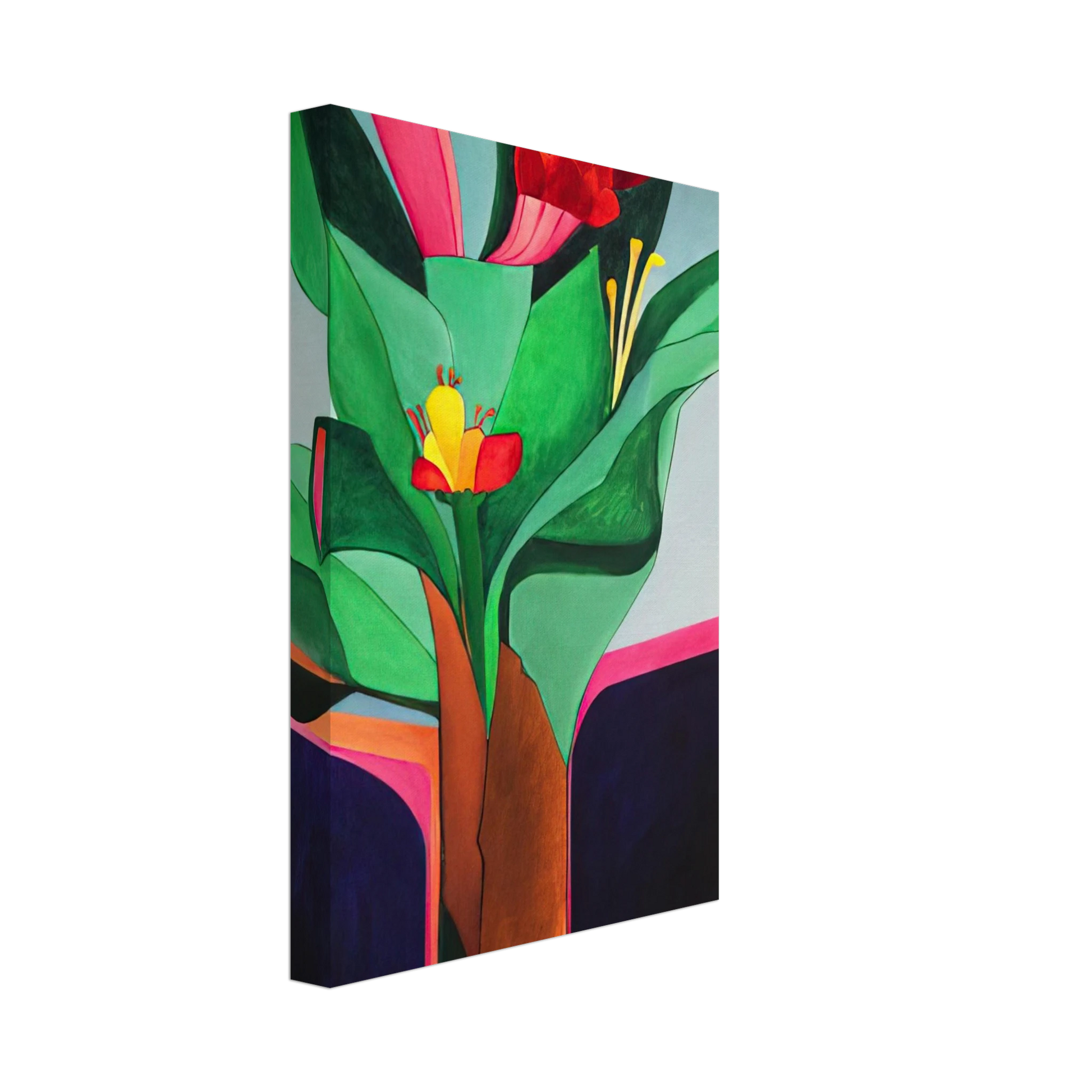 Aldemir Martins - Flores - 1971 Canvas - 40x60 cm / 16x24 inches-canvas