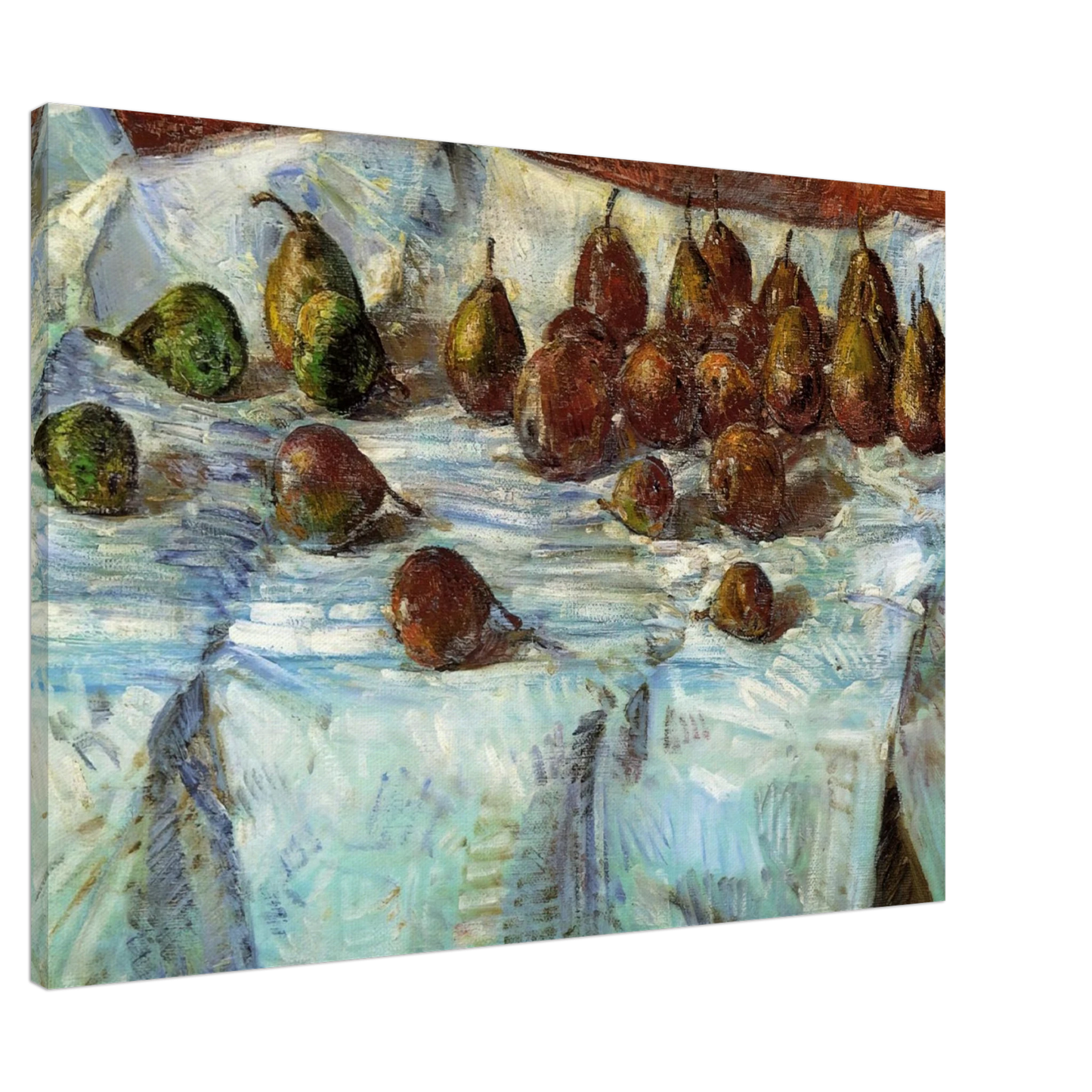 Childe Hassam - Winter Sickle Pears Canvas - 20x30 cm / 8x12 inches-canvas
