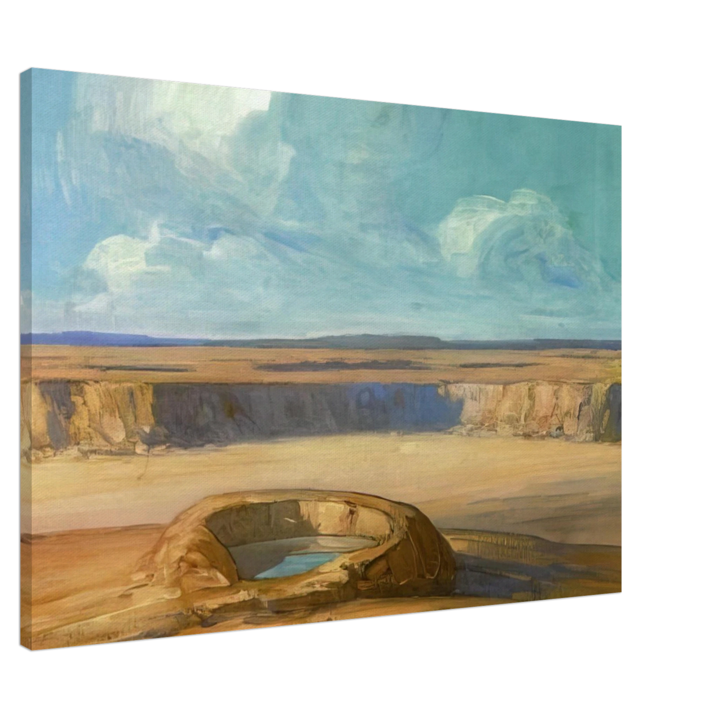 Xavier Martinez - The Waterhole - Tonalism Canvas - 20x30 cm / 8x12 inches-canvas
