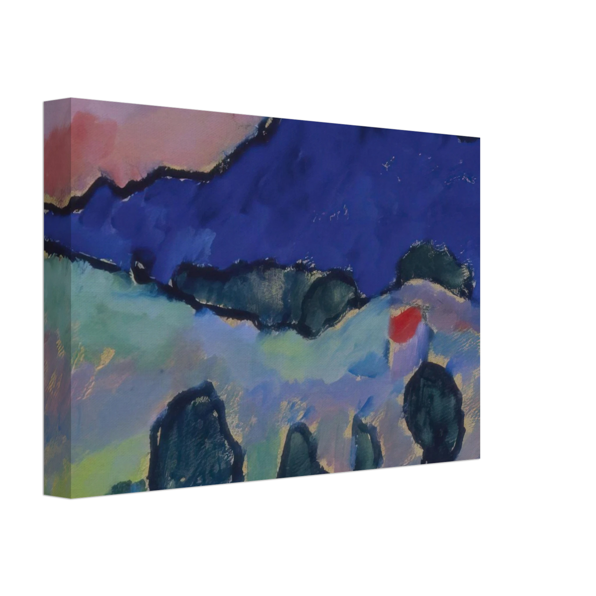 Alexej von Jawlensky - BLAUER BERG 1910 Canvas - 40x60 cm / 16x24 inches-canvas