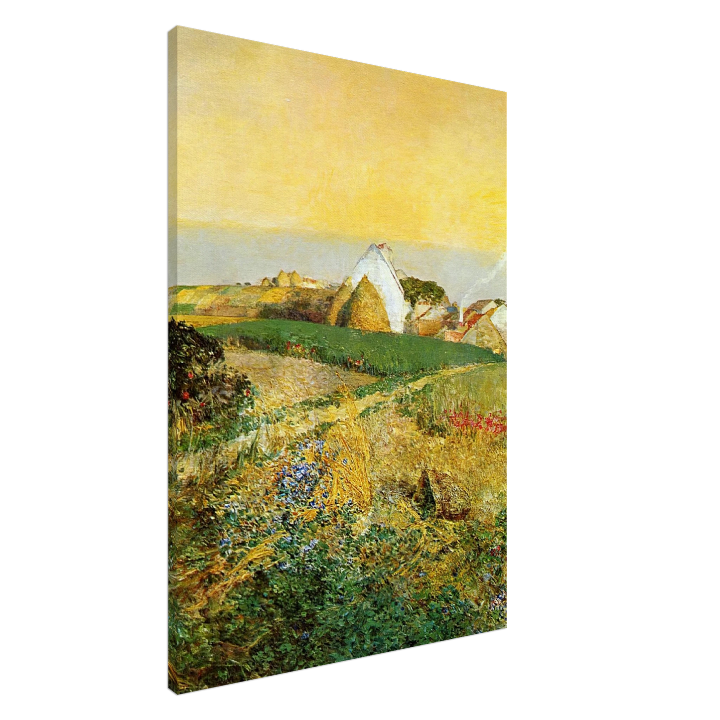 Childe Hassam - Villers-le-Bel aka The Enchanted Hour Canvas - 20x30 cm / 8x12 inches-canvas