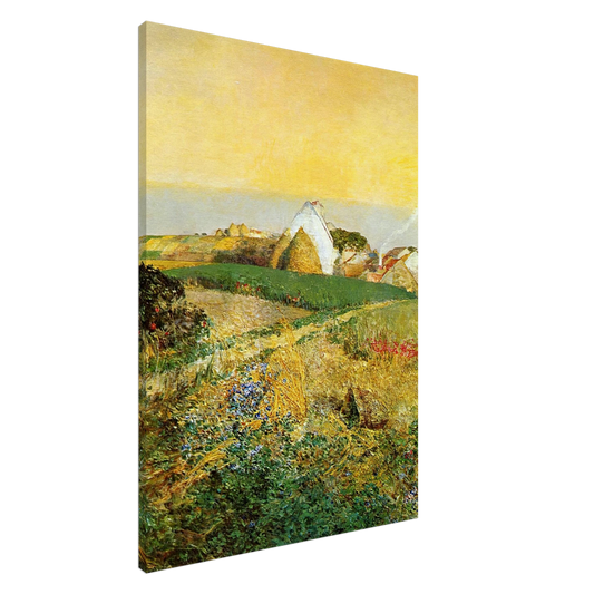 Childe Hassam - Villers-le-Bel aka The Enchanted Hour Canvas - 20x30 cm / 8x12 inches-canvas