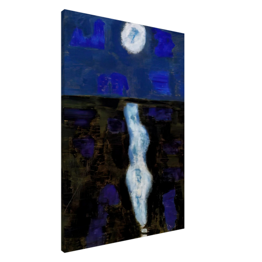 Milton Avery - White Moon - 1957 Canvas - 20x30 cm / 8x12 inches-canvas