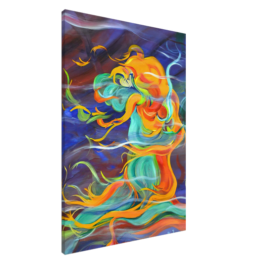 Konrad Zuse - Wind - 1963 Canvas - 20x30 cm / 8x12 inches-canvas