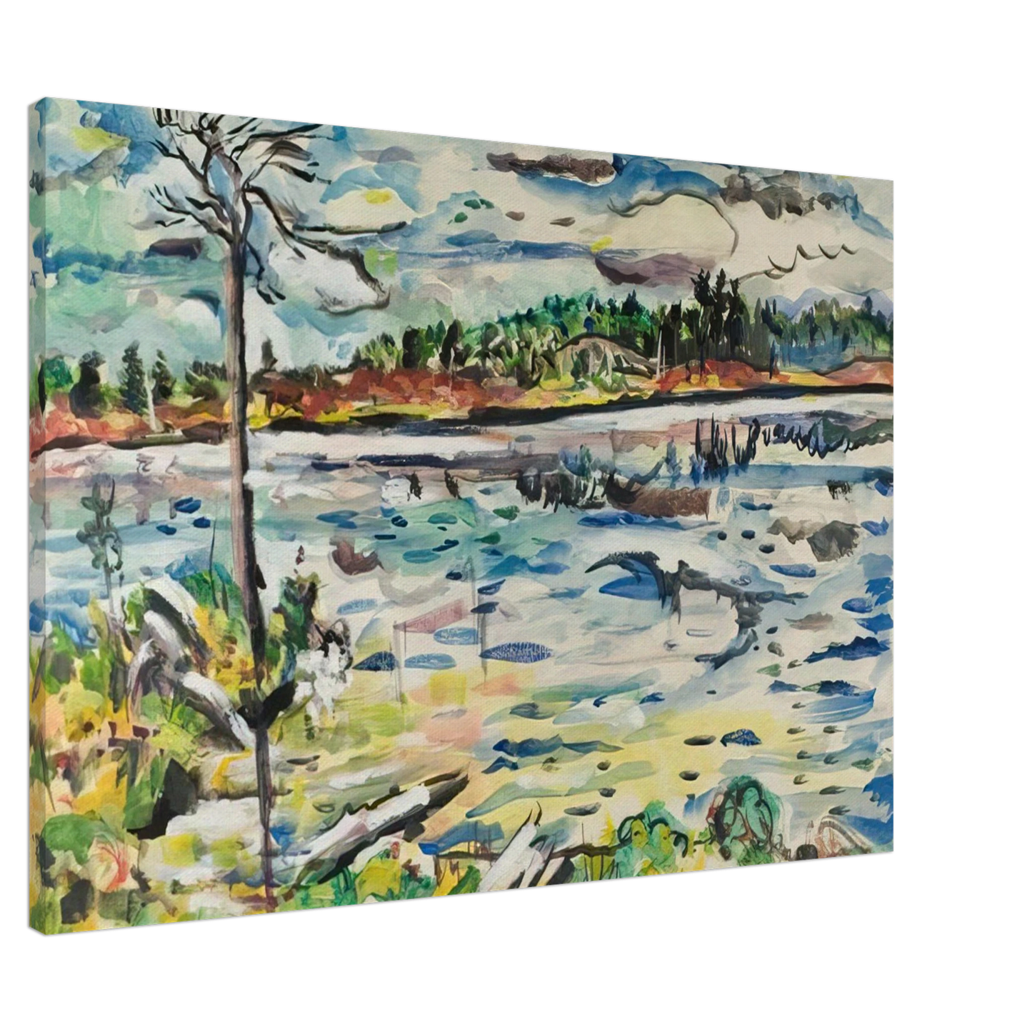 Ivan Albright - MICHIGAN SUMMER DAYS Canvas - 20x30 cm / 8x12 inches-canvas