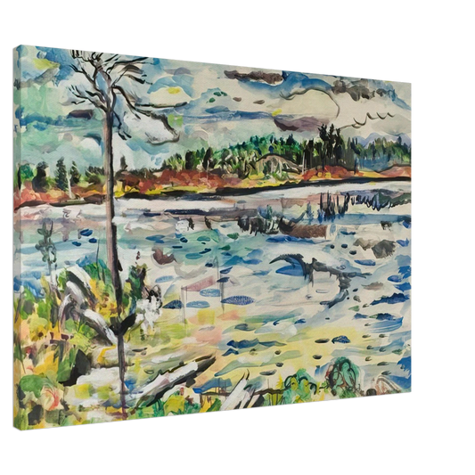 Ivan Albright - MICHIGAN SUMMER DAYS Canvas - 20x30 cm / 8x12 inches-canvas