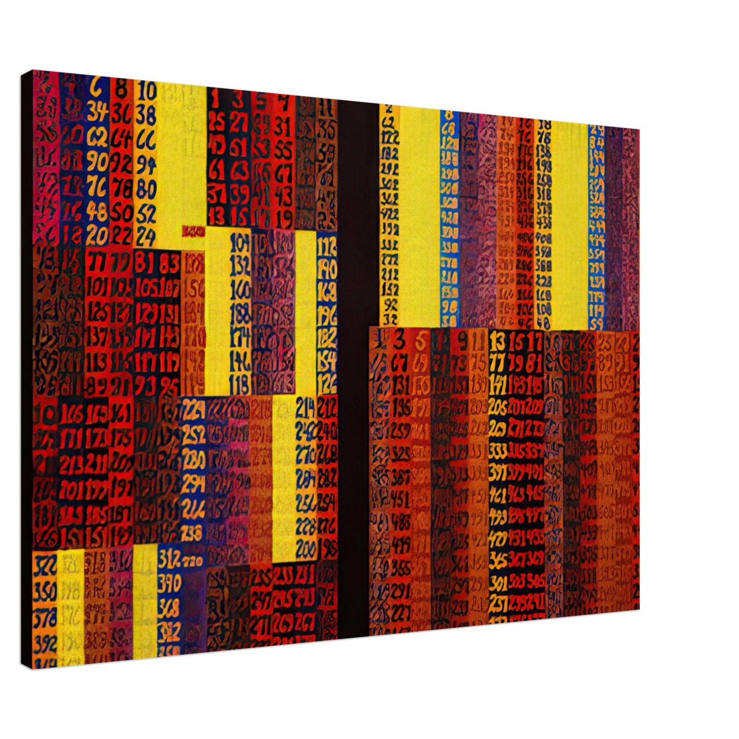 Alfred Jensen - Remote Sensing, Per I  II - 1979 Canvas - 20x30 cm / 8x12 inches-canvas