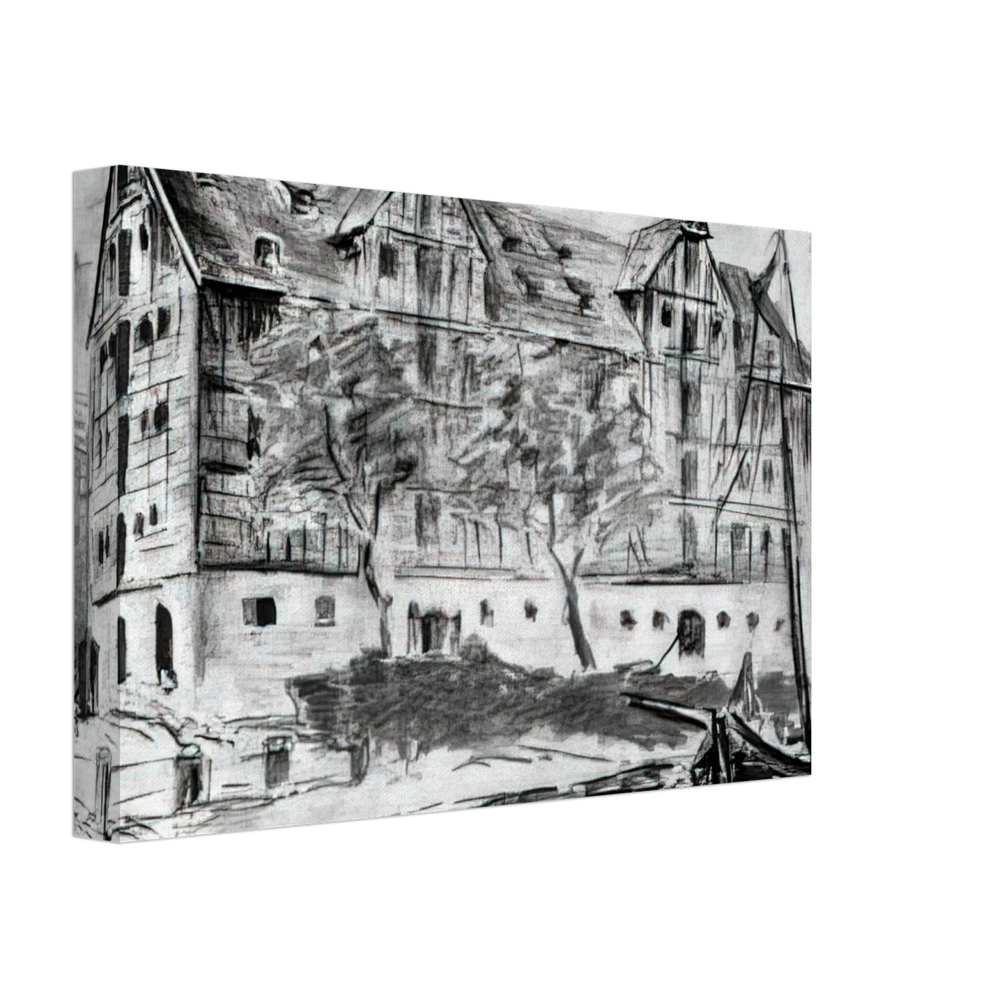 Konrad Zuse - Untitled - 1926 Canvas - 70x100 cm / 28x40 inches-canvas