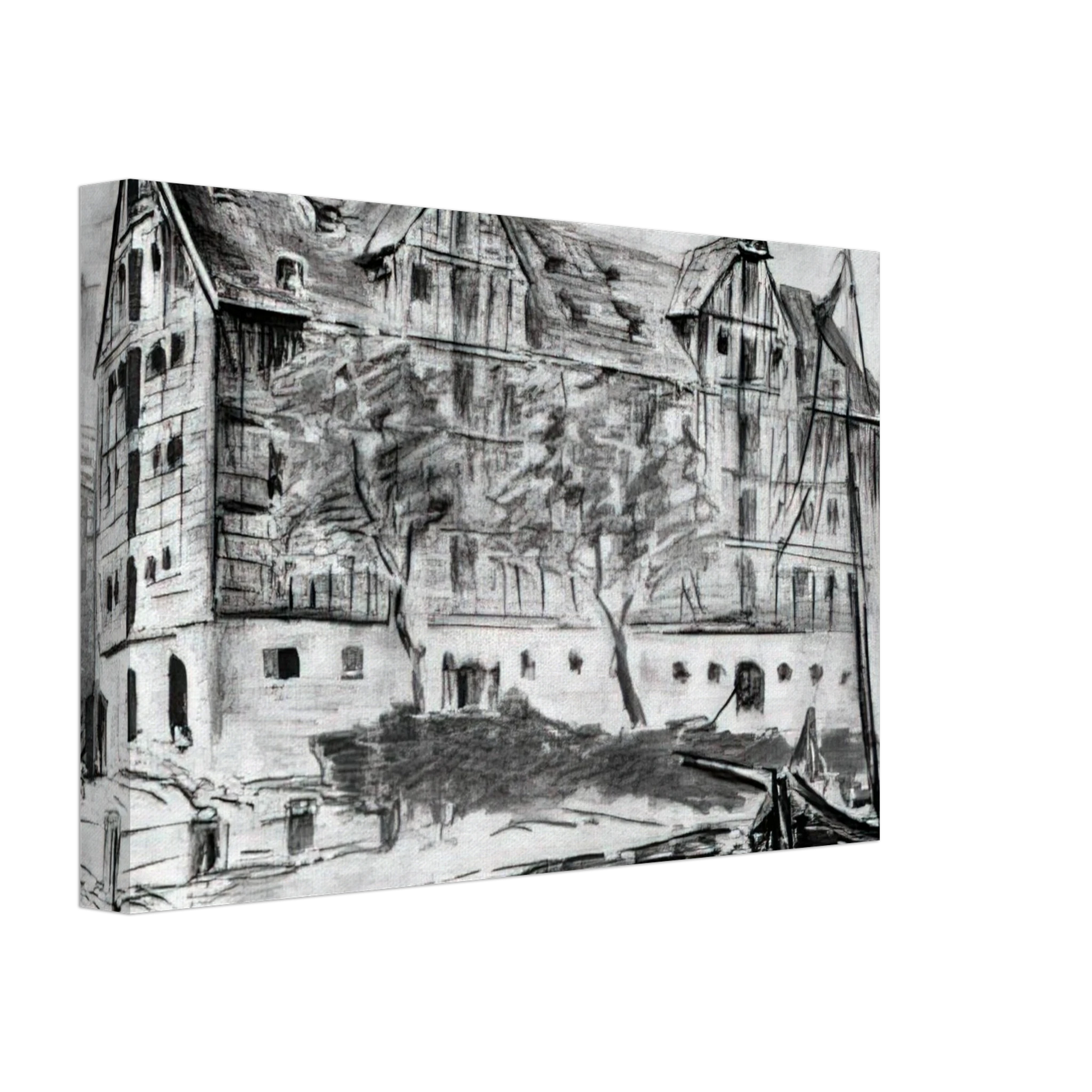 Konrad Zuse - Untitled - 1926 Canvas - 70x100 cm / 28x40 inches-canvas