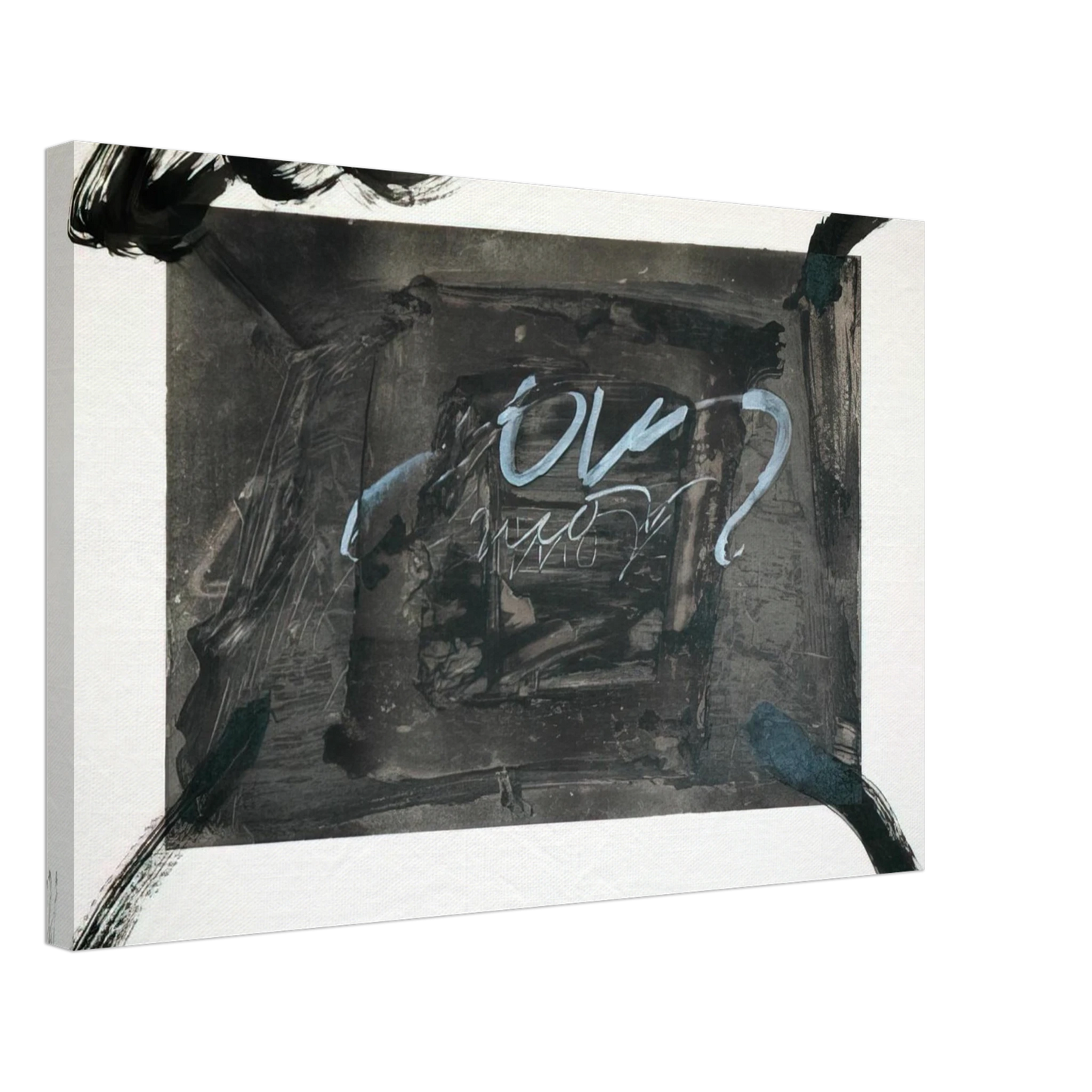 Antoni Tapies - QUATRE GESTES NOIRS 1983 Canvas - 70x100 cm / 28x40 inches-canvas